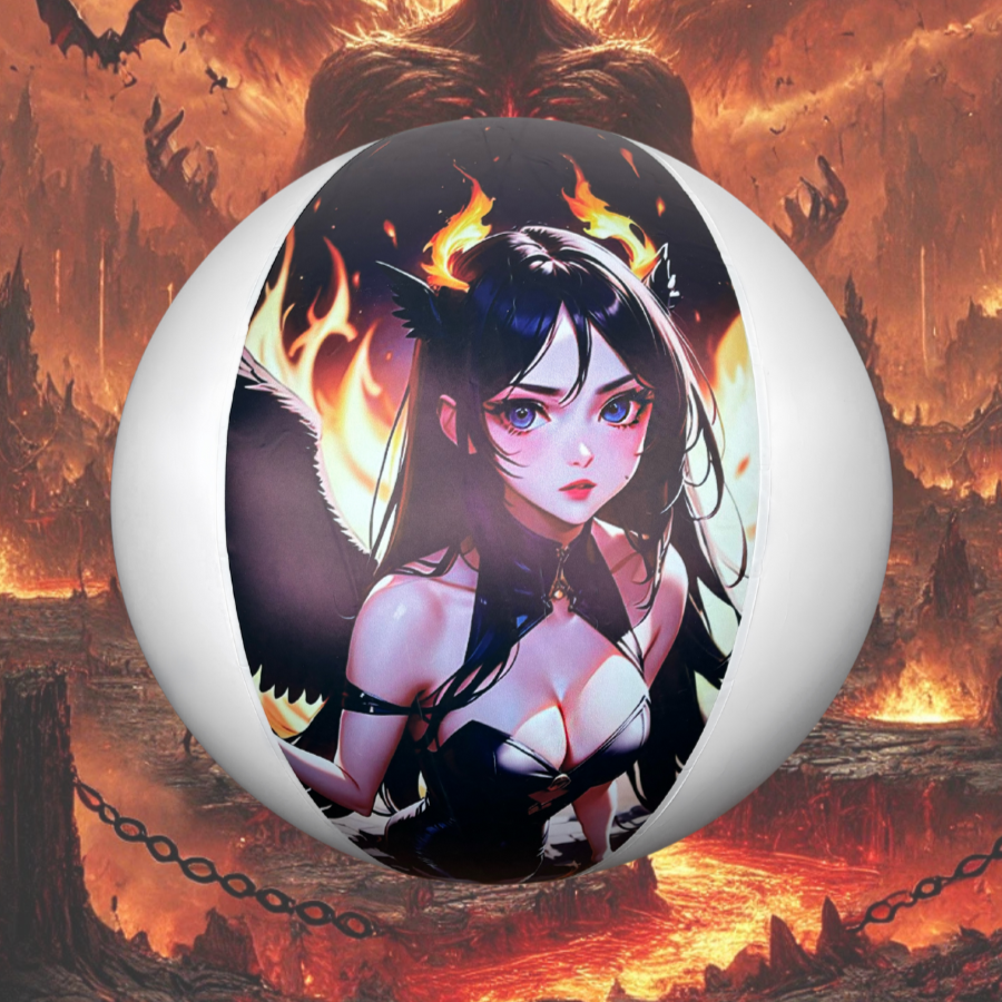 Blazing Fire Anime Inflatable Beachball nastila Waifu 