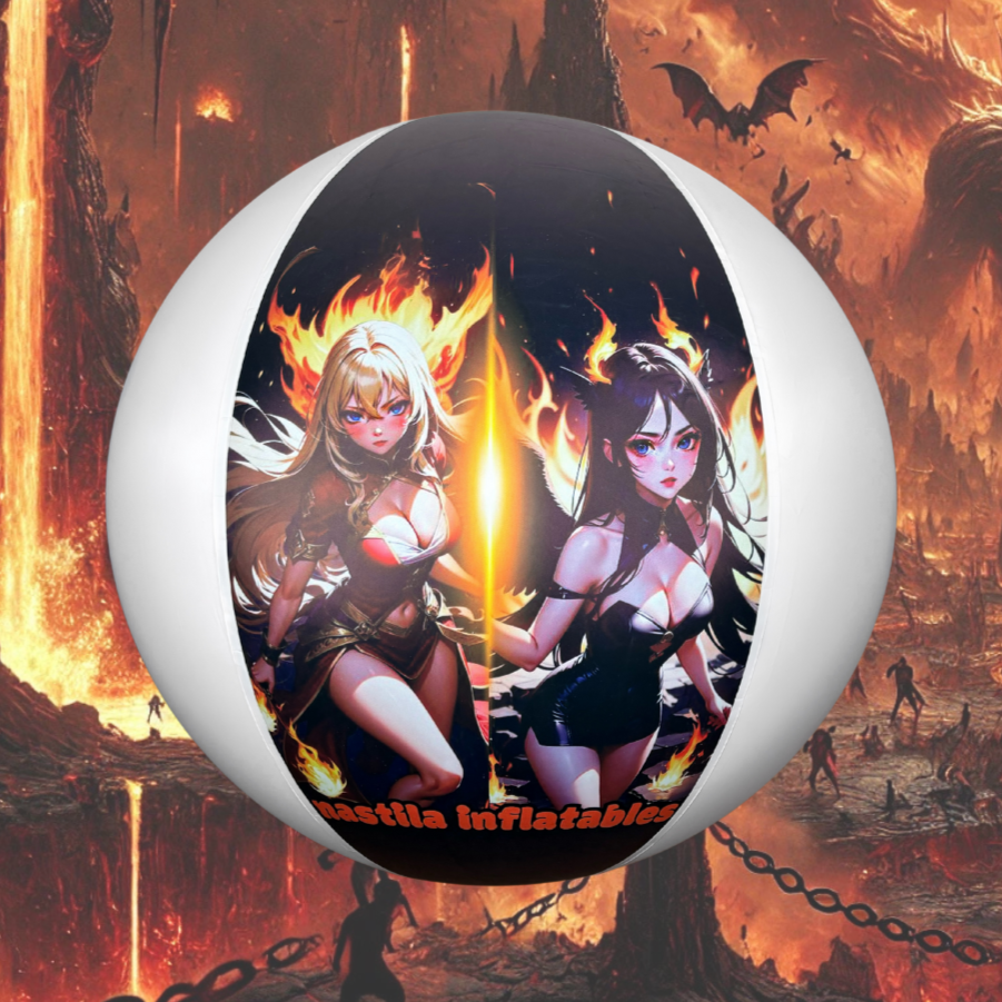 Blazing Fire Anime Inflatable Beachball nastila Waifu 