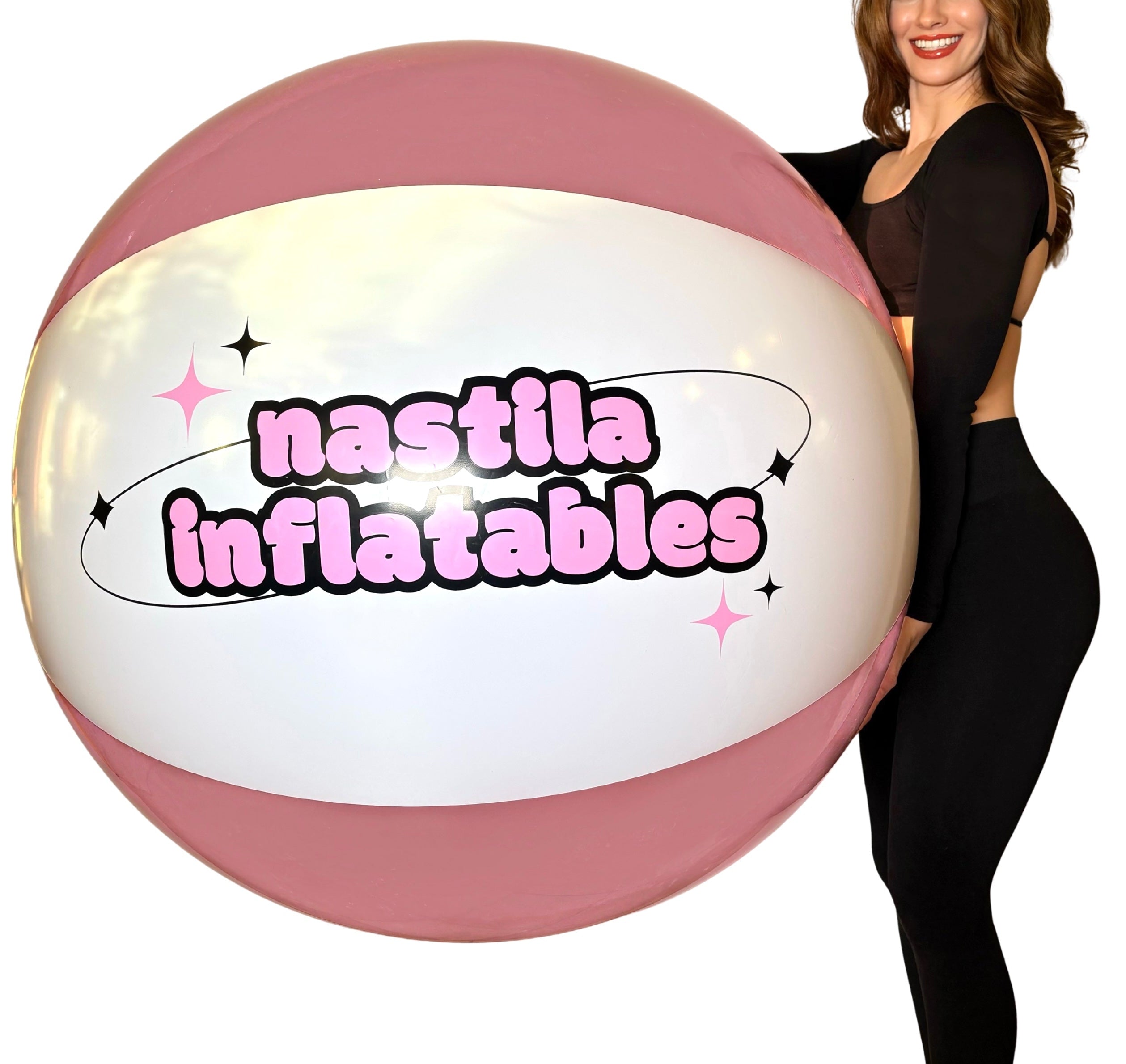 nastila inflatables PINK OBSESSION Original Giant SPH Beachball 35" PVC